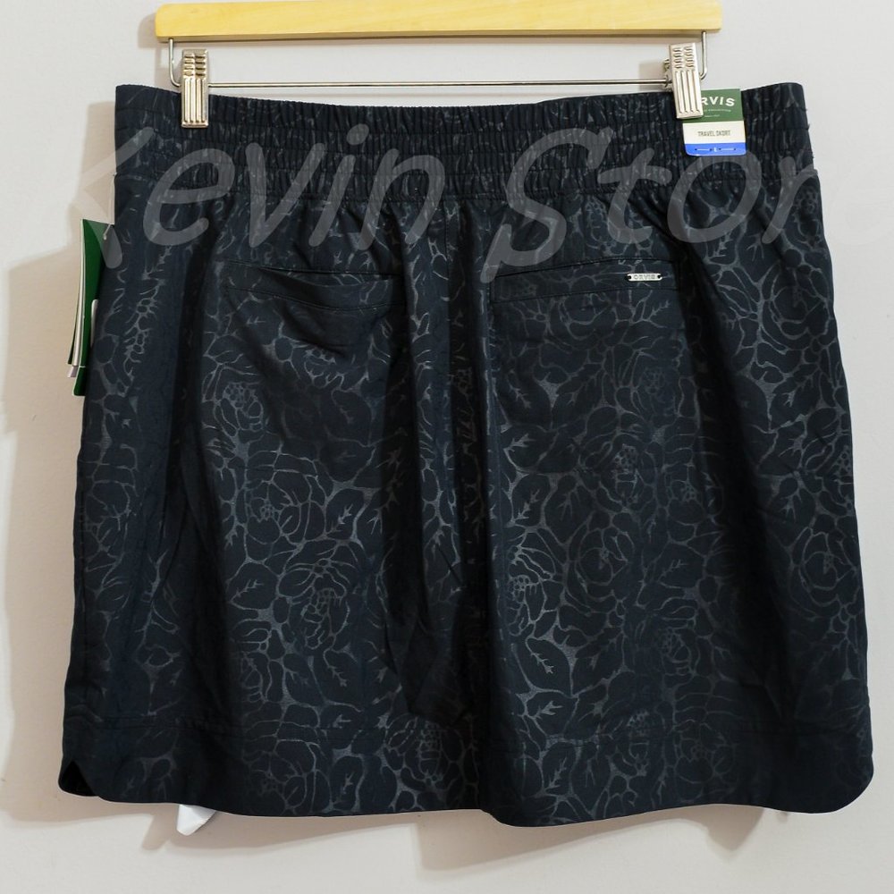 Size  XL L Orvis ladies Travel Skort BLack - Picture 4 of 7